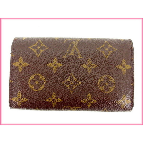 Louis Vuitton bifold Brown Monnaie Tresor Wallet Vieux Porte zipper - Picture 1 of 6